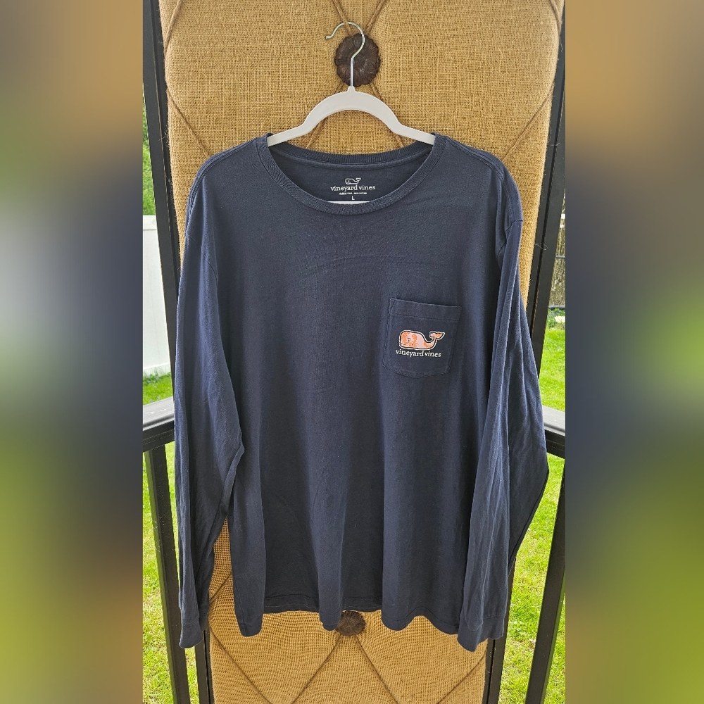 Vineyard Vines Blue Long Sleeve Tee